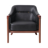 Brightliner Alva Club Chair: Natural Walnut