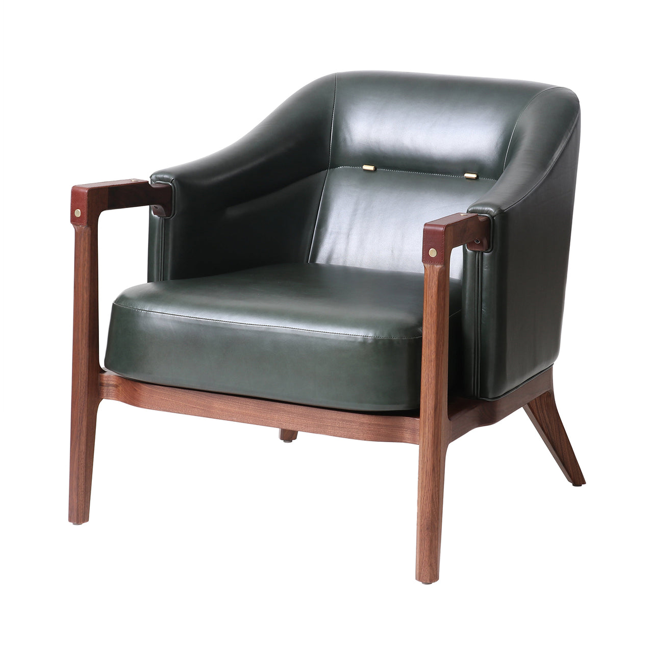 Brightliner Alva Club Chair: Natural Walnut