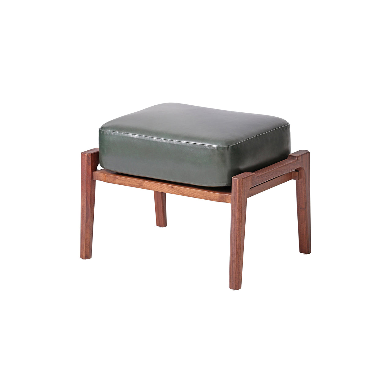 Brightliner Alva Ottoman: Natural Walnut