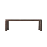 Offset Bench: Umber Stained Oak
