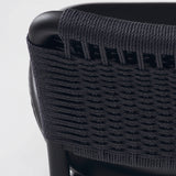 Saga Low Chair: Black Papercord Backrest + Set of 2