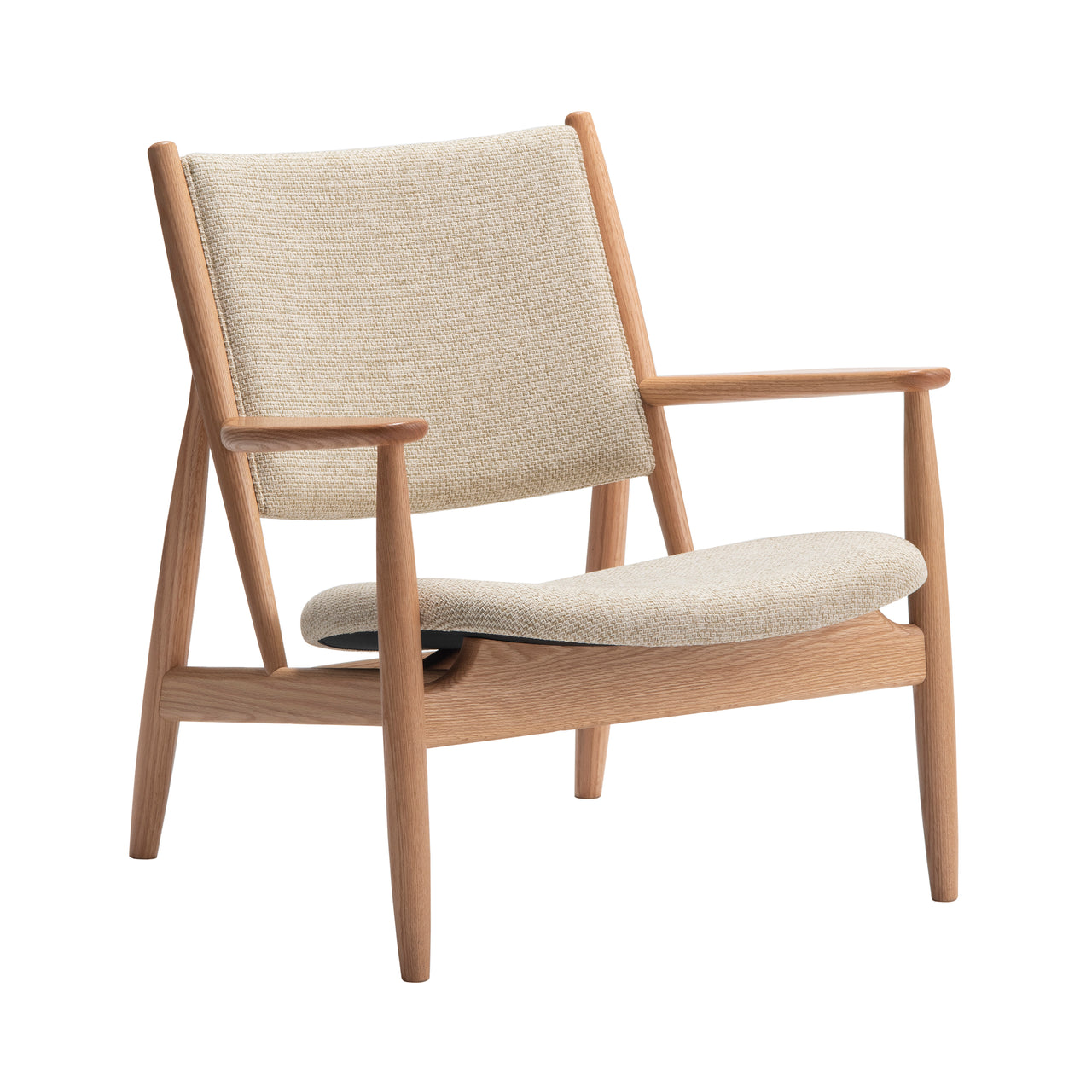 Summit Lounge Chair: White Oak + Baton B-IV