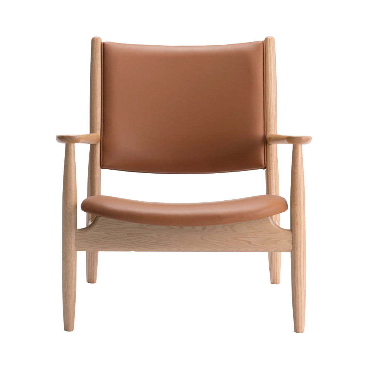 Summit Lounge Chair: White Oak + Fibre Camel