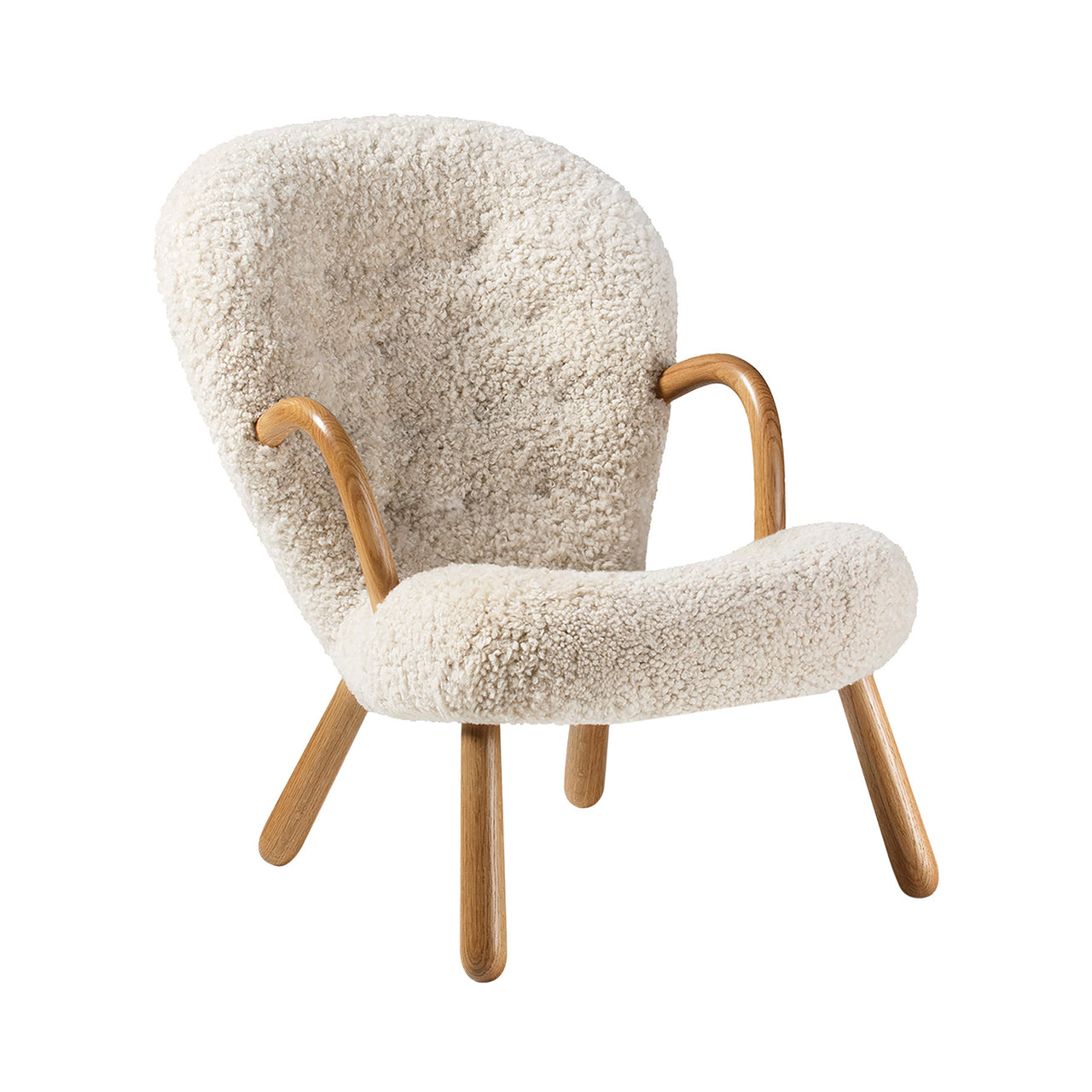 Clam Chair: Oiled Oak + Leather Category 2