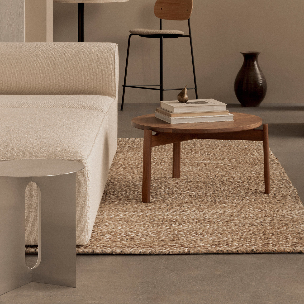 Androgyne Side Table: Steel - Quick Ship