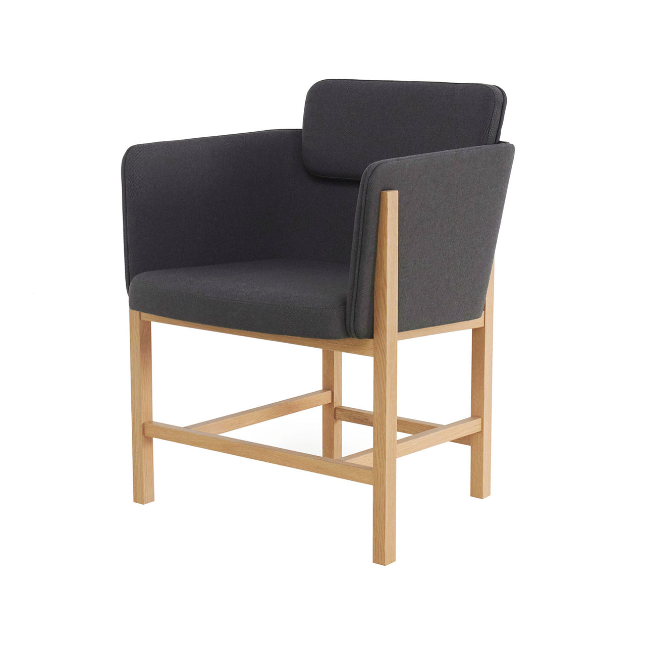 Aya Dining Armchair: Natural Oak