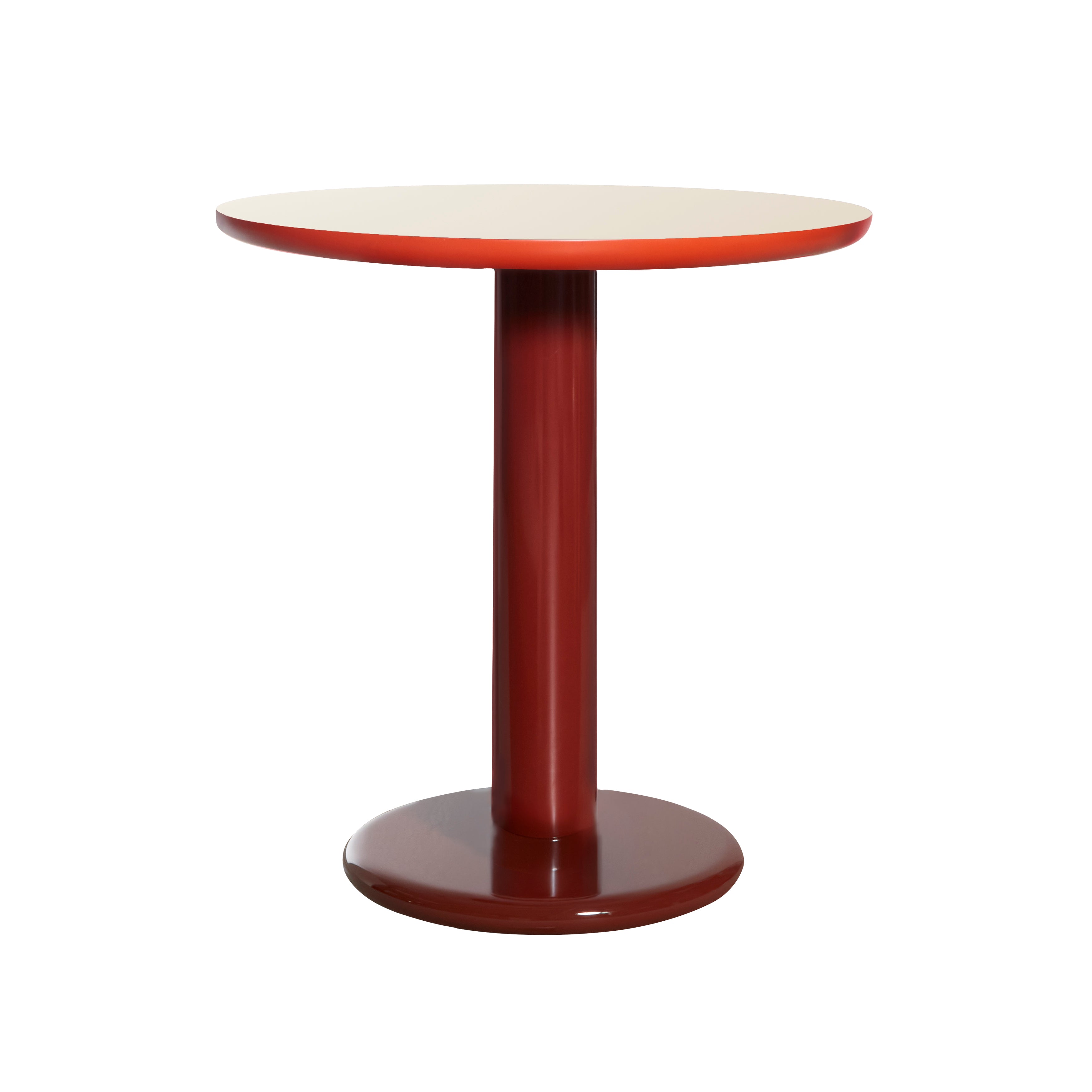 Eclipso Cafe Table: Oxide Red