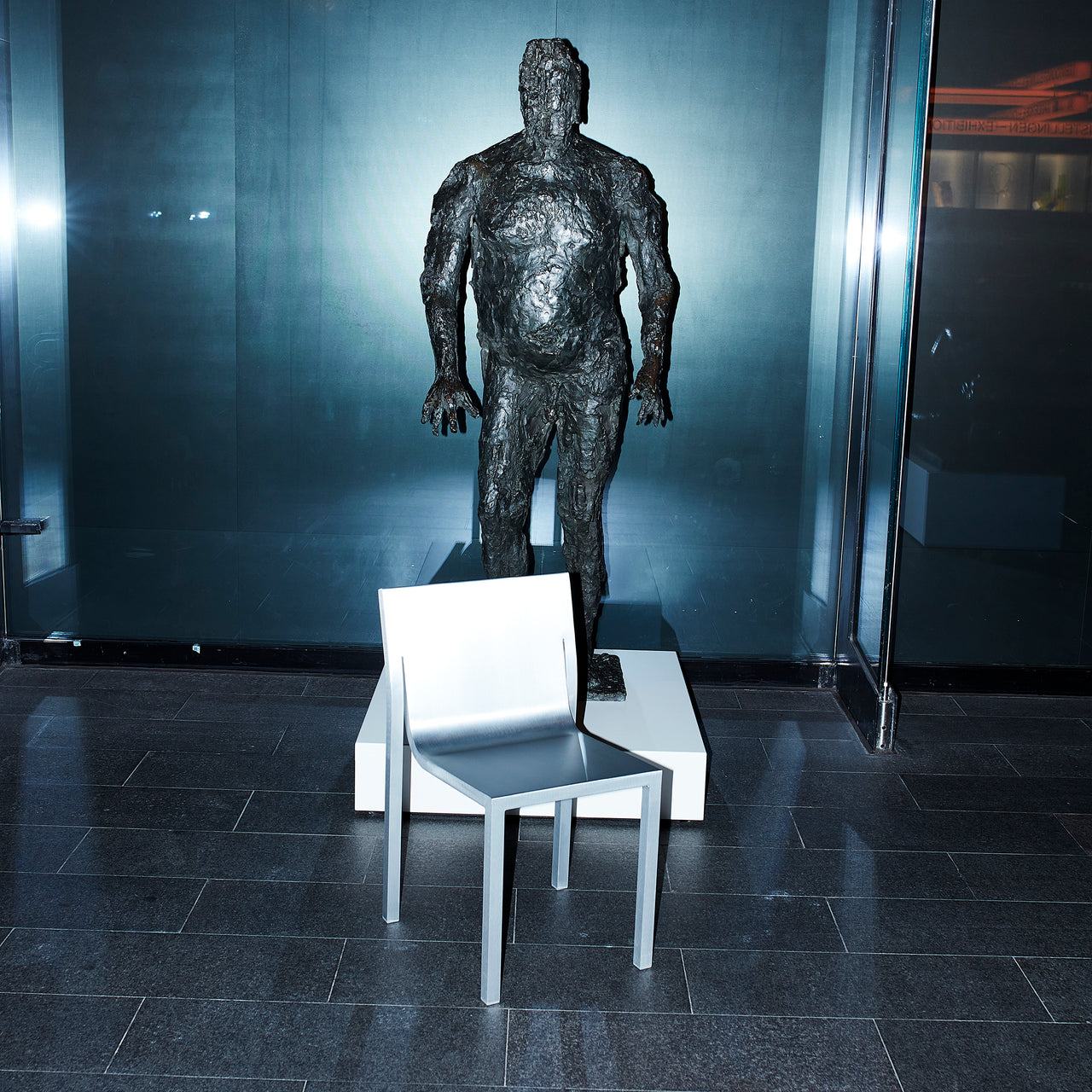 Stedelijk Stackable Chair - Aluminum: Quick Ship
