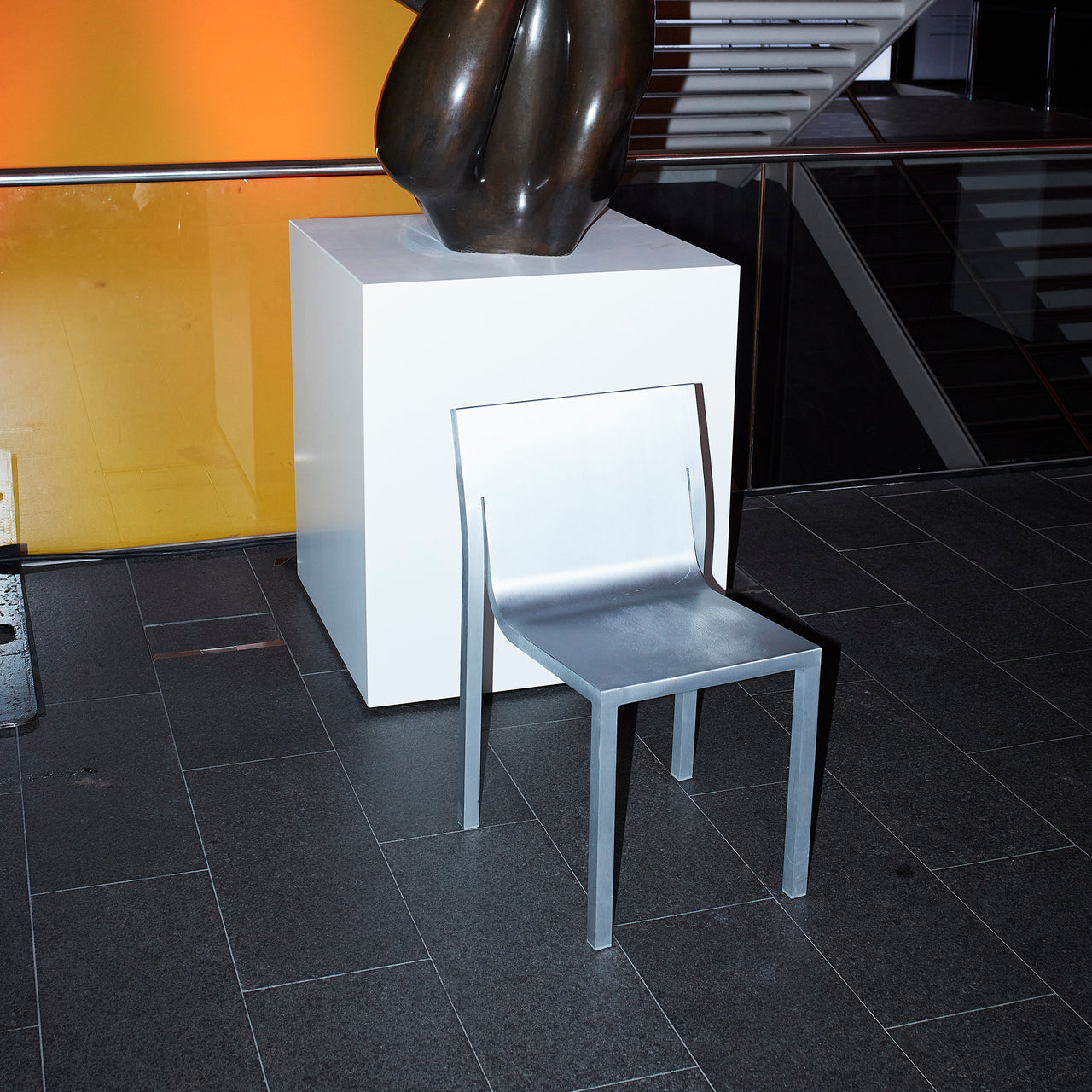 Stedelijk Stackable Chair - Aluminum: Quick Ship