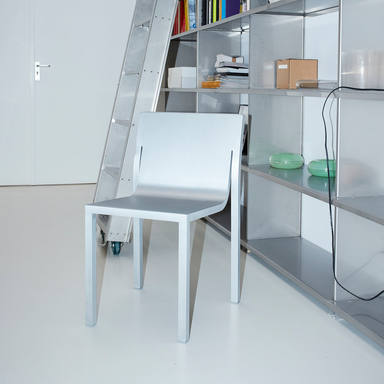 Stedelijk Stackable Chair - Aluminum: Quick Ship