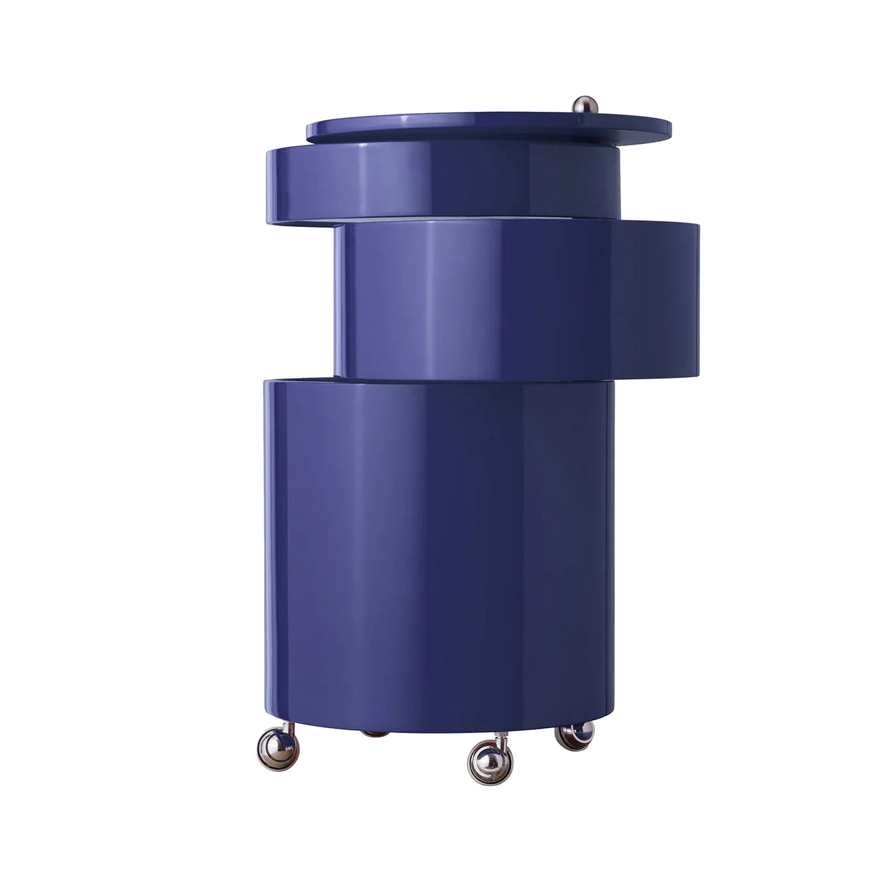 Barboy Rolling Bar Cart: Deep Blue