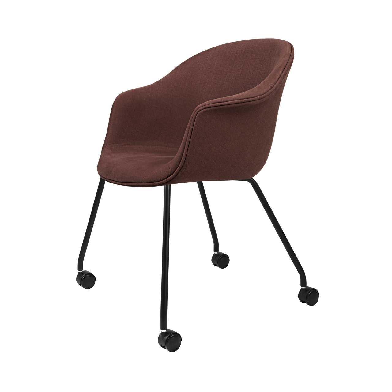 Bat Meeting Chair: 4 Legs with Castors + Full Upholstery