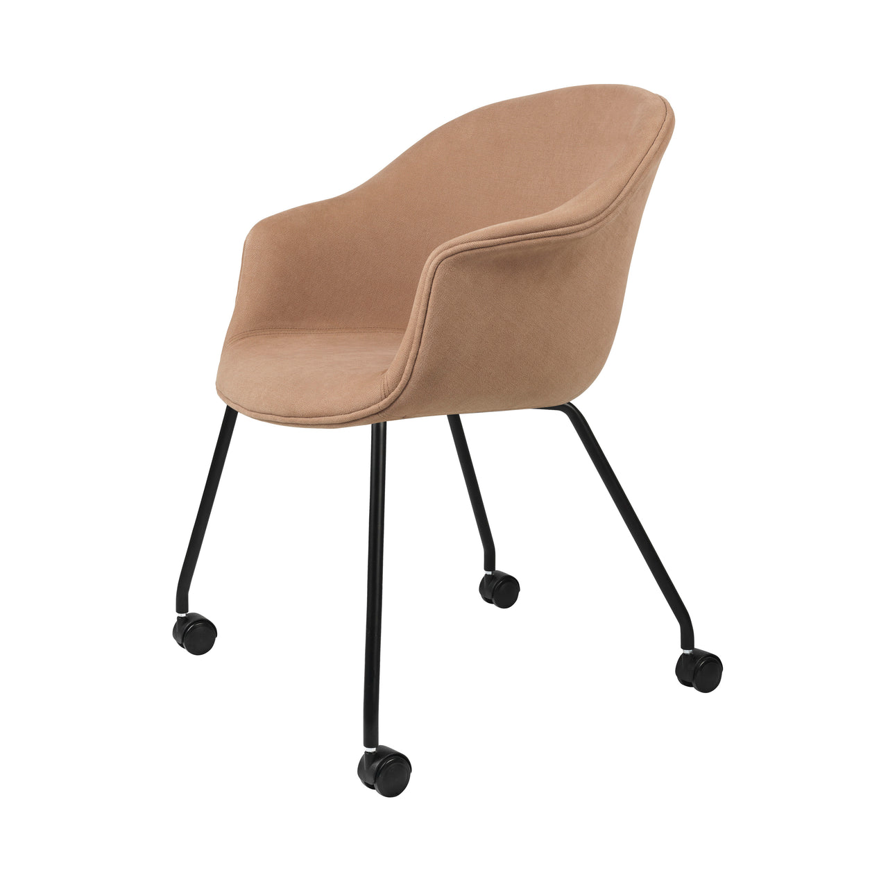 Bat Meeting Chair: 4 Legs with Castors + Full Upholstery