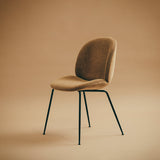 Beetle Dining Chair: Conic Base + Full Upholstery
