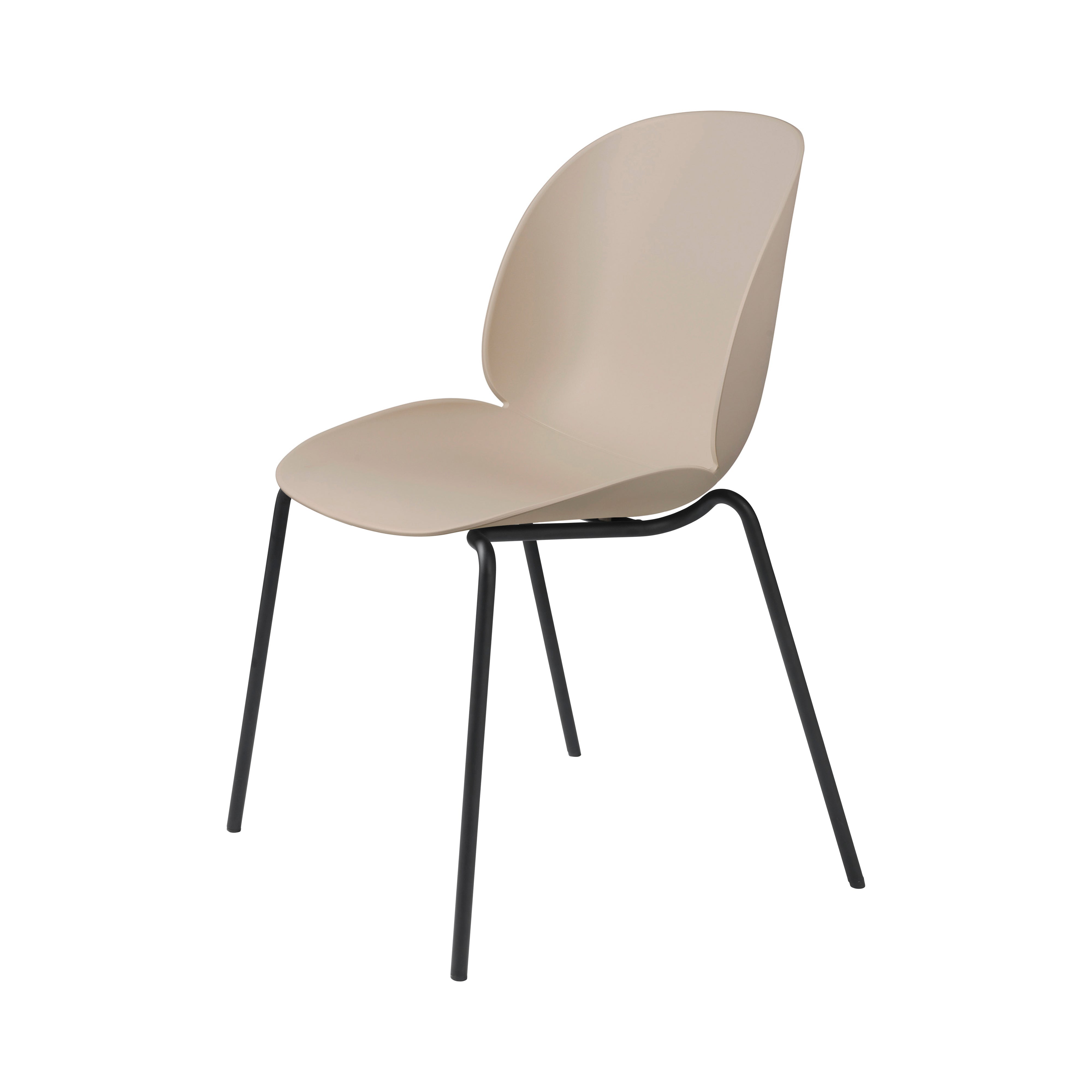 Beetle Dining Chair: Stacking Base + New Beige