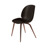 Beetle Dining Chair: Wood Base + Mocha Brown + American Walnut