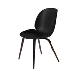 Beetle Dining Chair: Wood Base + Black + Smoked Oak