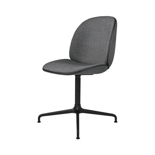 Beetle Meeting Chair: 4-Star Swivel Base + Full Upholstery + Black Matt