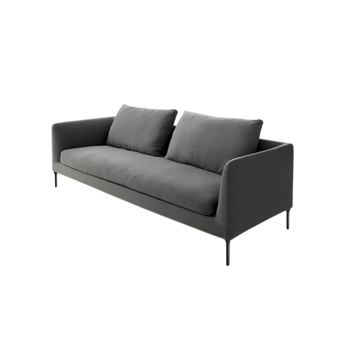 Delta 245 Sofa: Black Nickel