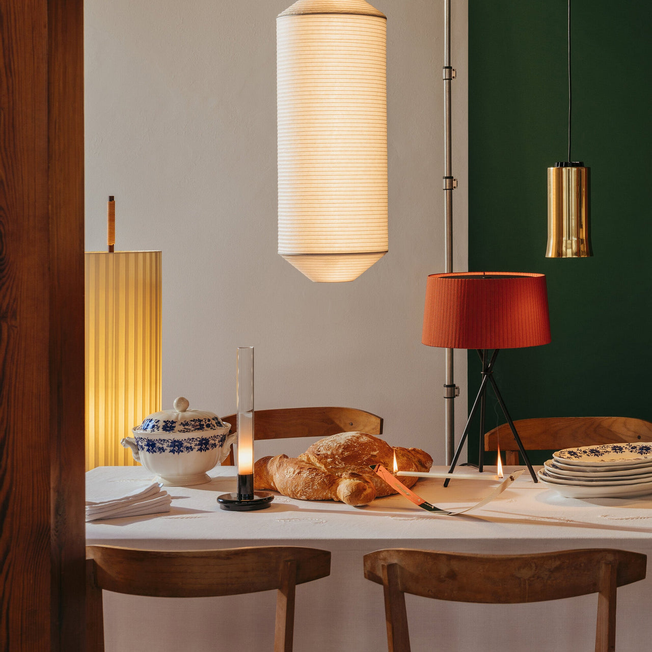 Sylvestrina Portable Table Lamp: Quick Ship