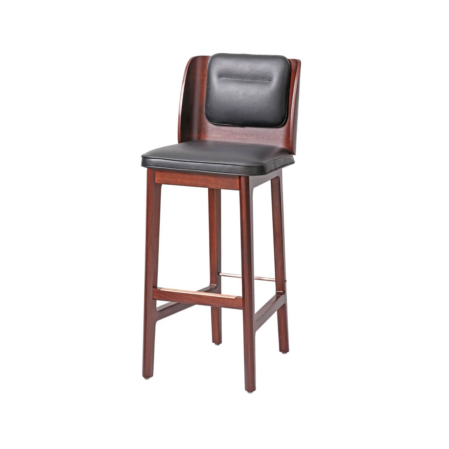 Brightliner Boyd Bar Chair: Natural Walnut