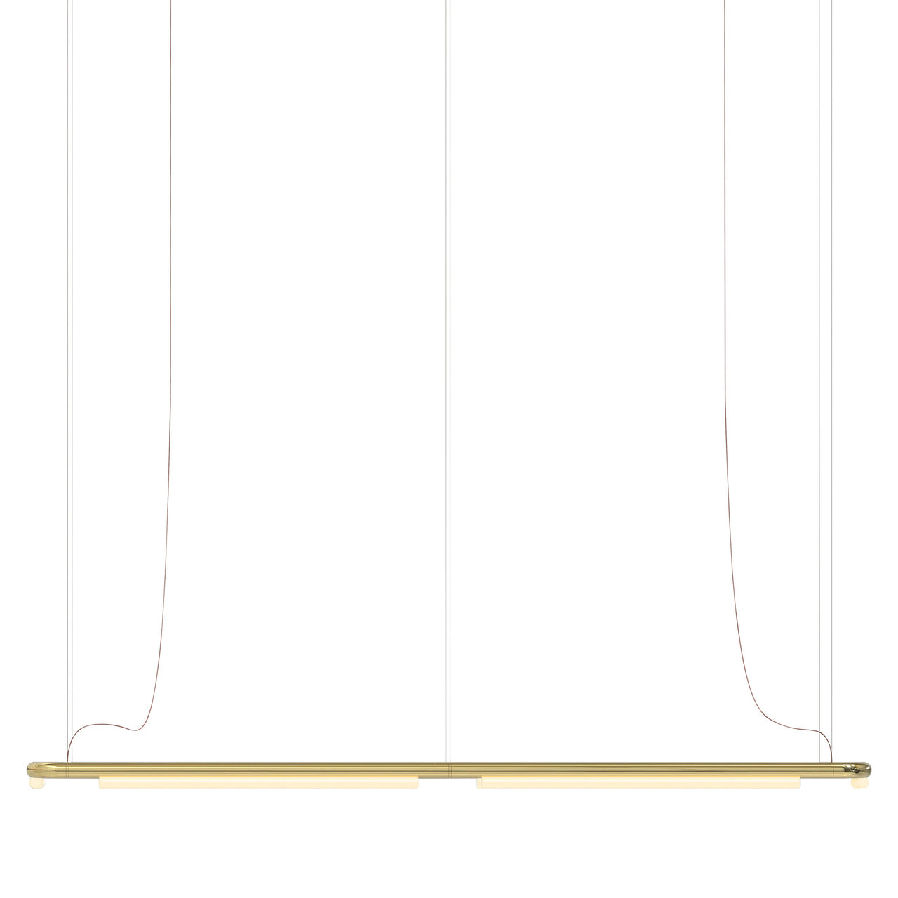 Pipeline CM8 Pendant Light: Brass + Brass