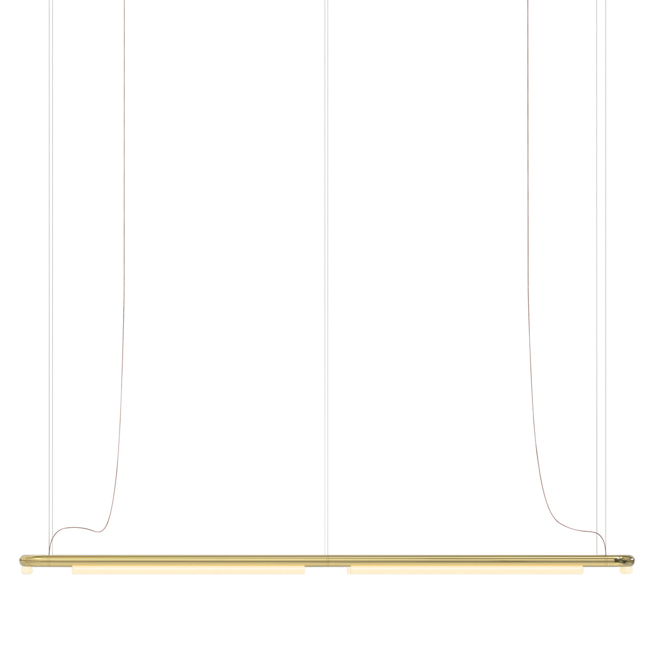 Pipeline CM8 Pendant Light: Brass + Brass