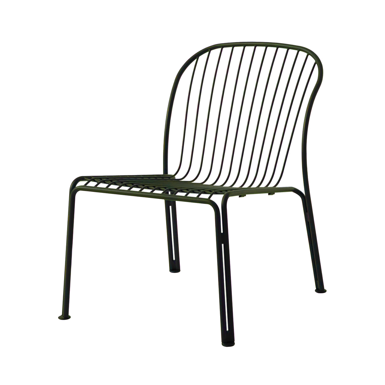Thorvald SC100 Outdoor Lounge Side Chair: Bronze Green + Without Cushion