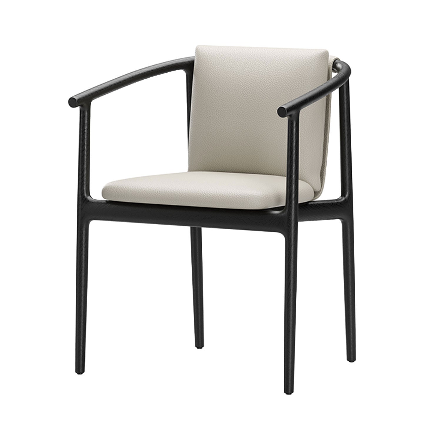 Charlie Dining Chair: Black Oak