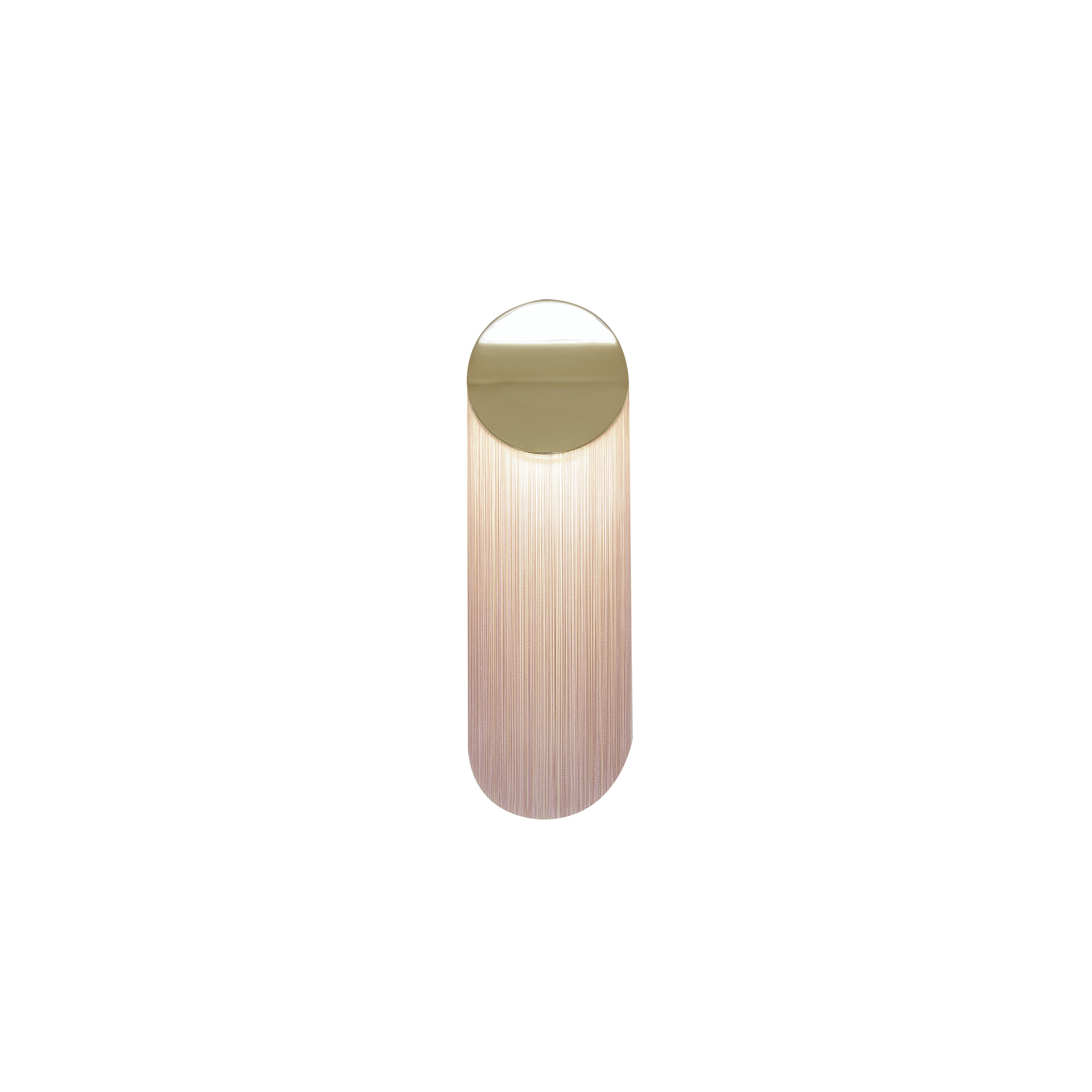 Ce Petite Wall Lamp: Short + Gold + Tender Pink