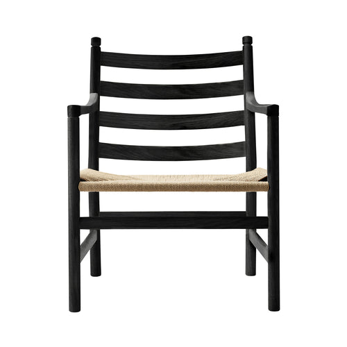 CH44 Lounge Chair: Natural + Black Oak