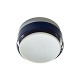 Copia Flush Mount: Midnight Glass Finish + Natural Anodized