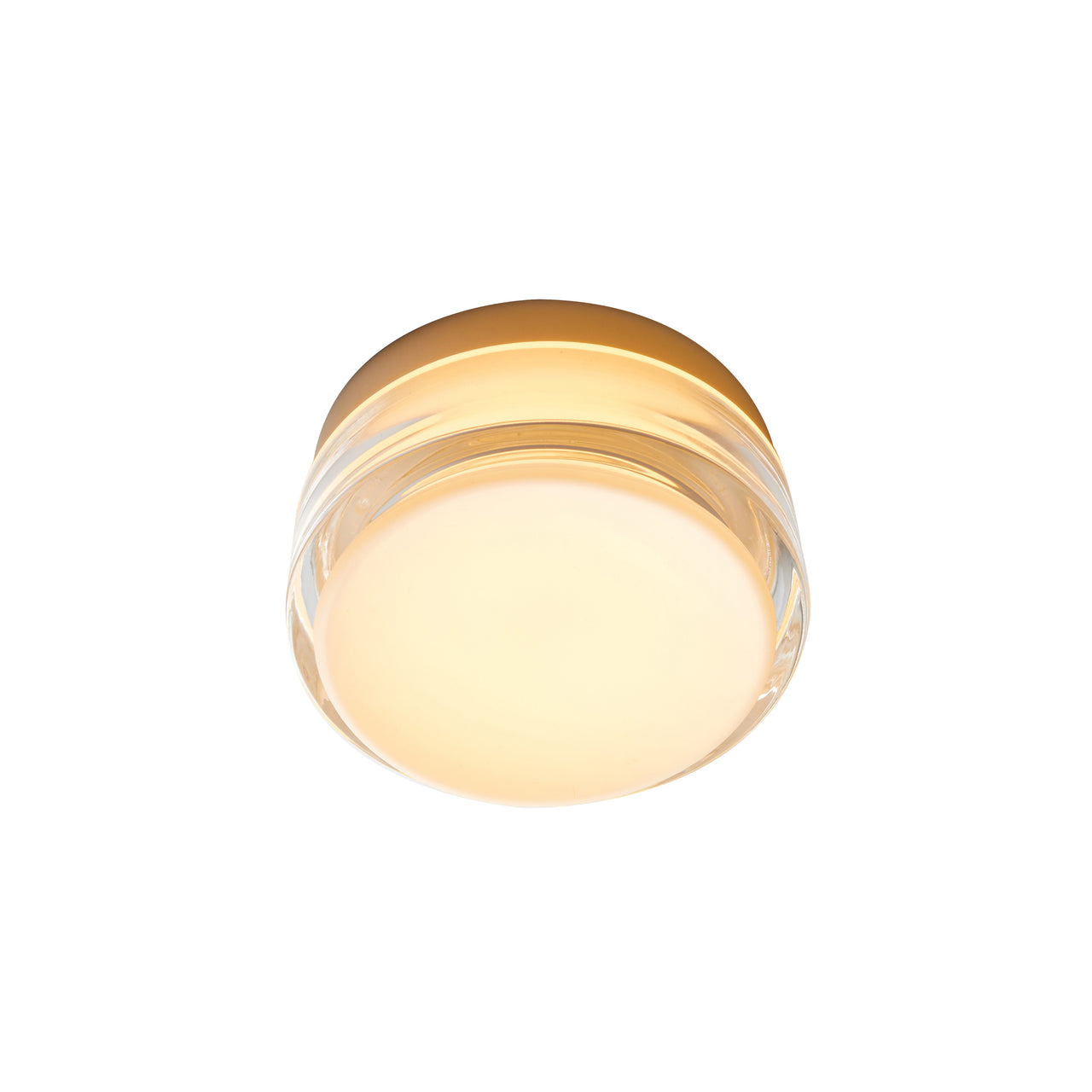 Copia Flush Mount: Simply Clear + Natural Anodized