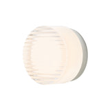 Crisp Sconce: White Interior + Natural Anodized