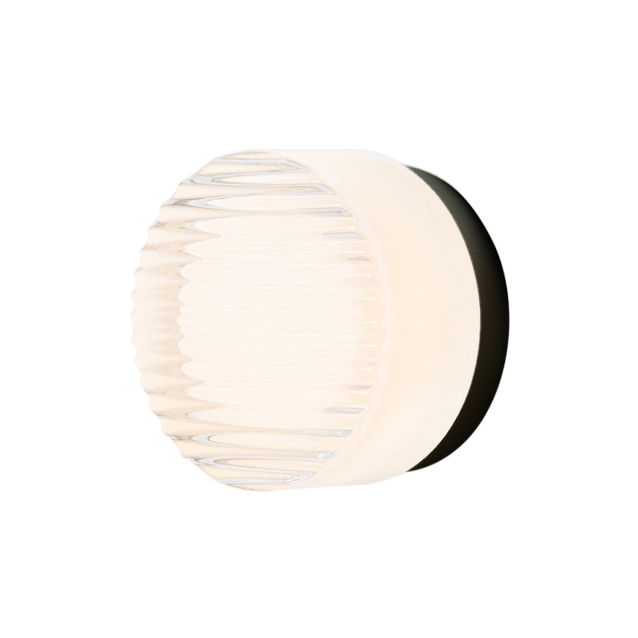 Crisp Sconce: White Interior + Black Anodized