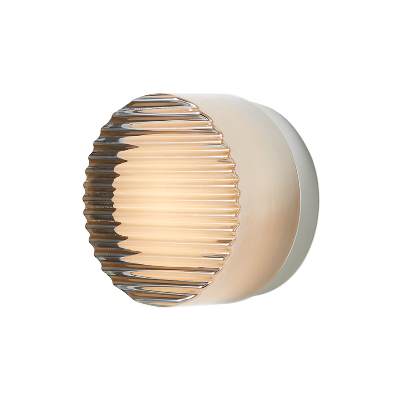 Crisp IP65 Sconce: Crisp Flush Mount + Natural Anodized