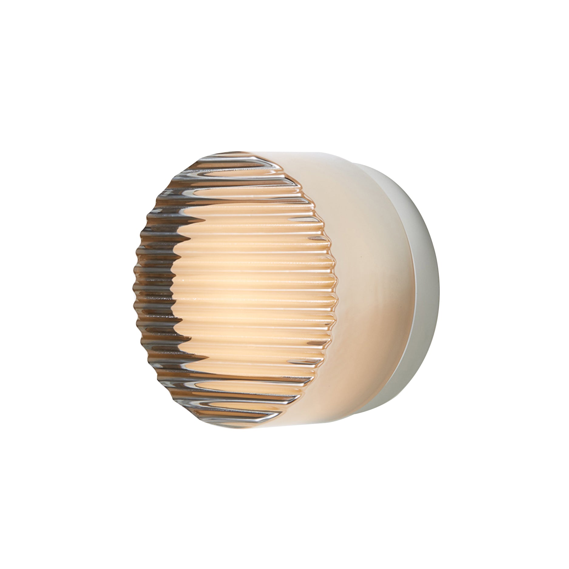 Crisp Sconce: Crisp Flush Mount + Natural Anodized