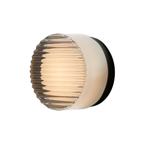 Crisp Sconce: Crisp Flush Mount + Black Anodized