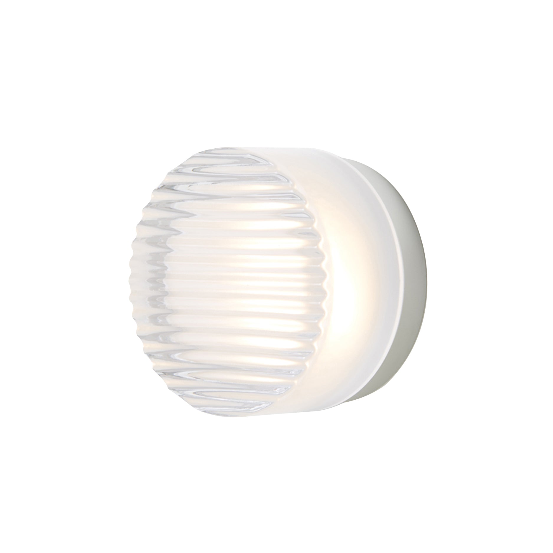 Crisp IP65 Sconce: Frosted Interior + Natural Anodized