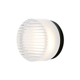 Crisp Sconce: Frosted Interior + Black Anodized