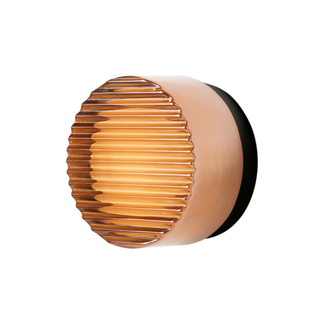 Crisp Sconce: Chrome Exterior + Black Anodized