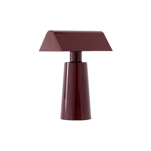 Caret MF1 Portable Table Lamp: Dark Burgundy