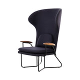 Chillax Highback Lounge Chair: Natural Oak