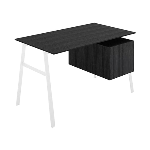 Homework 1 Desk: File Drawer Right + White + Black Oak + Black Oak