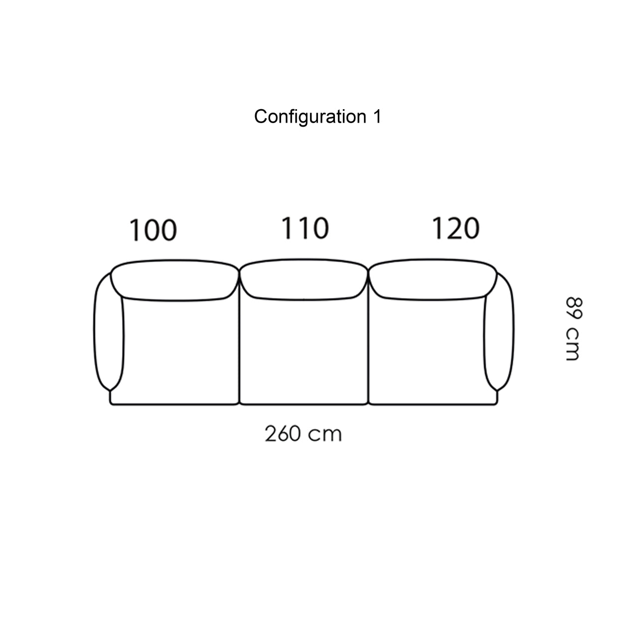 Rope Modular Sofa: 3 Seater