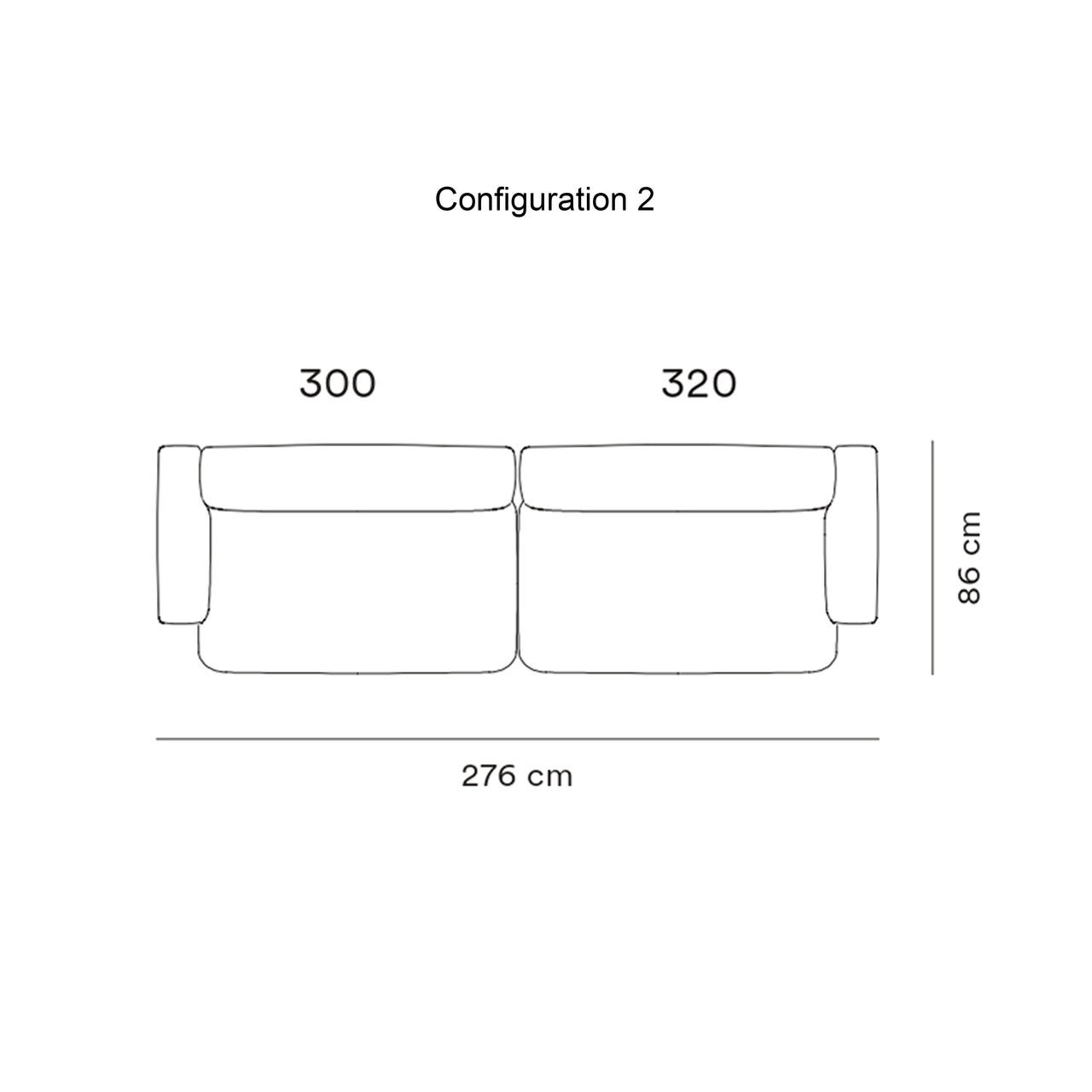 Rope Modular Sofa: 2 Seater