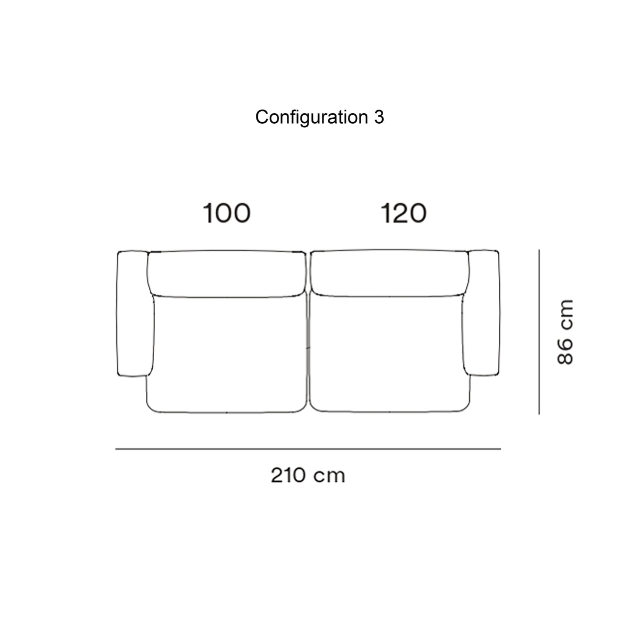 Rope Modular Sofa: 2 Seater