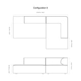 Eave Modular 2 Seater Sofa: Large