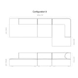 Eave Modular 3 Seater Sofa: Large