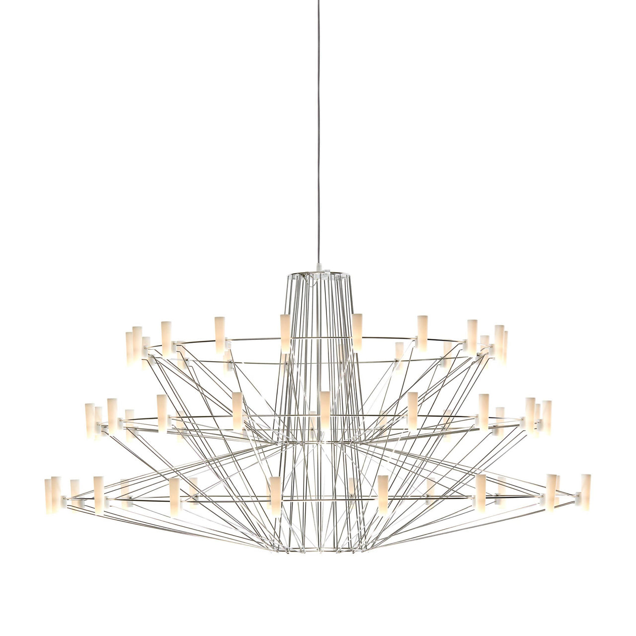 Coppélia Suspension Lamp: Stainless Steel